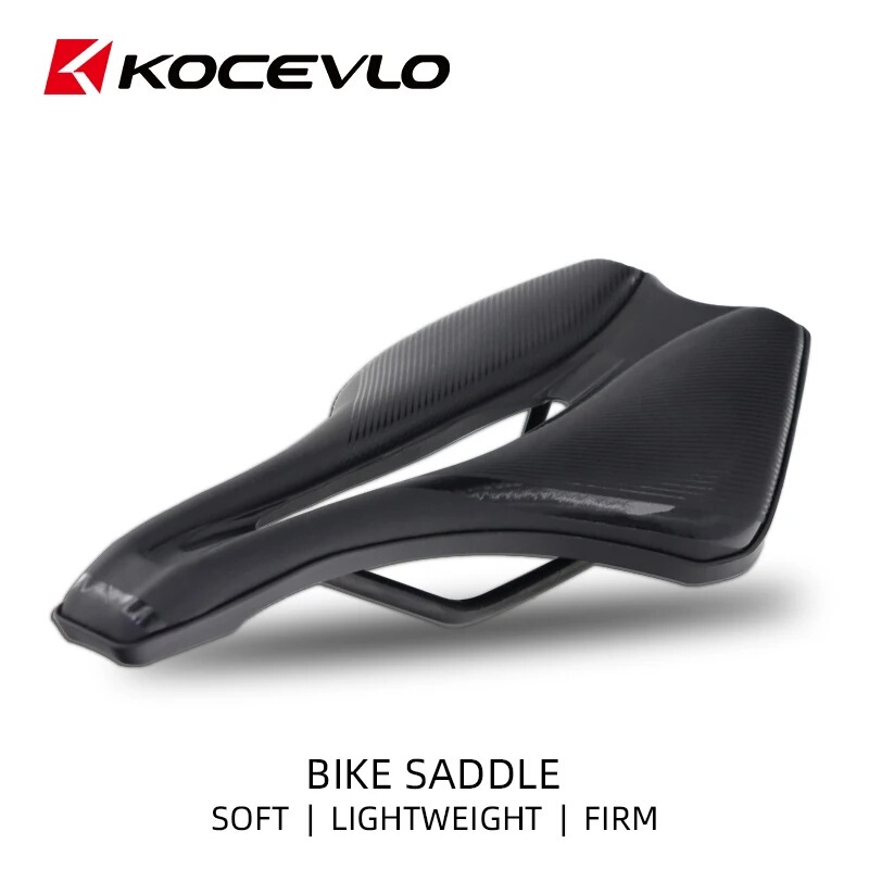 Koceevlo Bicycle Seat Saddle Mtb Road Bike Steel Saddle Mountain Bike Racing Saddle Pu Transparent
