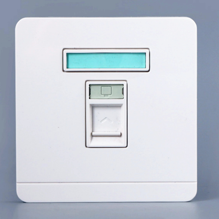 五类、六类网络模块86盒多媒体信息面板地插、穿墙面板板