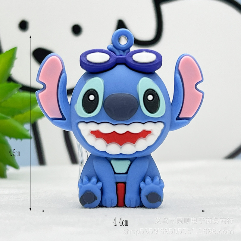 Llavero Stitch Llavero Colgante pequeño Etitch Llavero Stitch Colgante de muñeca Bolsa de coche Accesorios