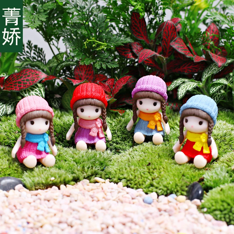 Шляпа подружки сделал мох суккулент микро пейзаж DIY материал в горшке Садоводство зеленые растения Цветочные украшения