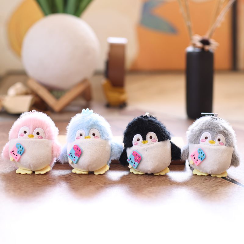 かわいいロリポップリトルペンギンペンダントぬいぐるみ漫画バッグペンダントキーホルダー人形人形|undefined