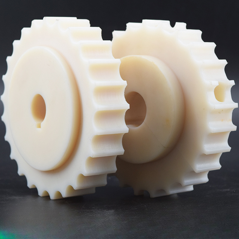 尼龙齿轮塑料链轮POM塑料齿轮斜齿伞齿耐高温主/被动轮塑料传动件