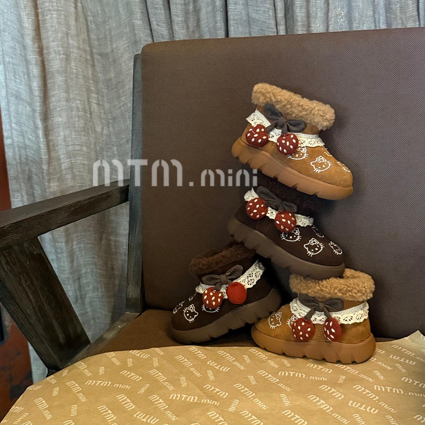 Children's Snow Boots Boys 2025 Winter New Baby Girl Cartoon Soft Sole Non-Slip Toddler Shoes Large Cotton Shoes