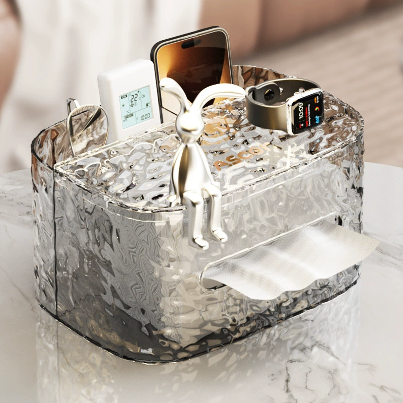 Коробка для салфеток Настенная гостиная Бытовая Высококачественный легкий роскошный журнальный столик Многофункциональная коробка для хранения салфеток для полотенец для лица