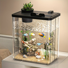 Q 26523 Transparent landscape desktop fish tank ͸���쾰����
