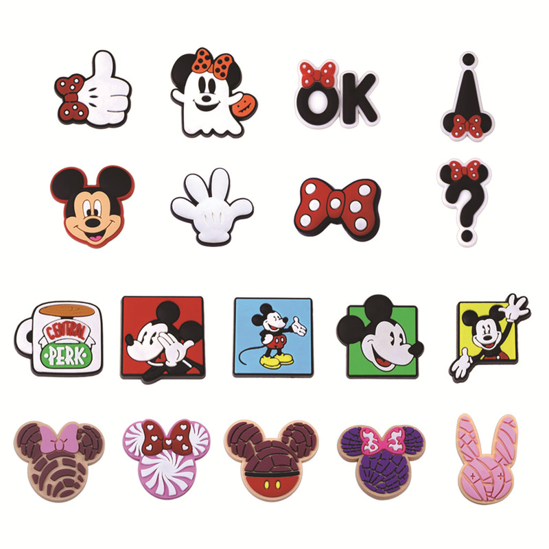 Disney Cartoon Park Shoe Charms Shoe Decoration Materials Shoelace Decoration Clogs Shoe Charms Shoe Buckle Shoe Upper Semi-Finished Products