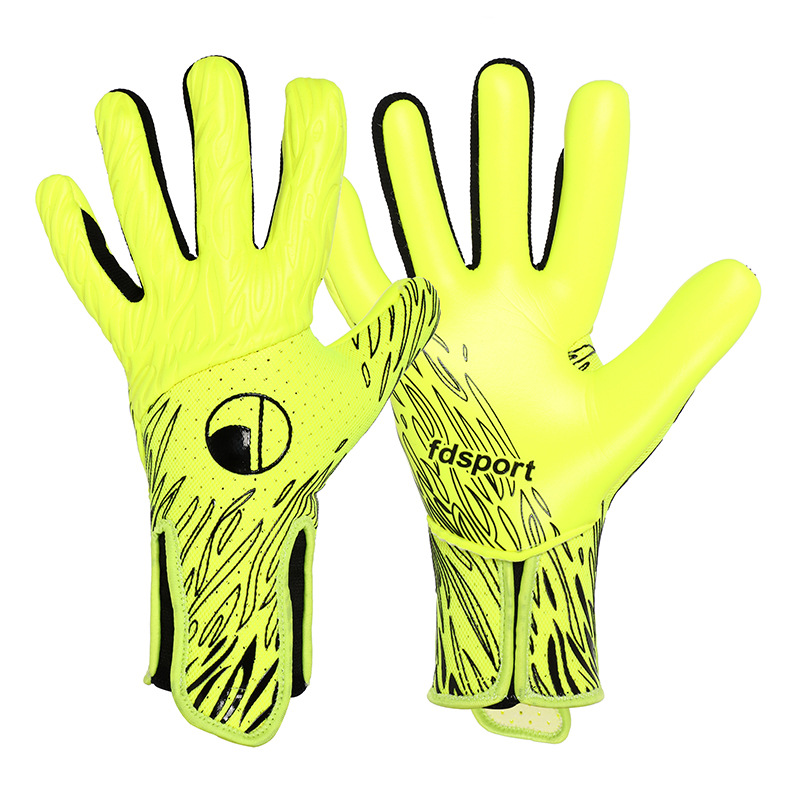 Flying Shield Royal Series 20.0 Guantes de portero transpirables y antideslizantes 4mm látex sin dedos para entrenamiento de competición