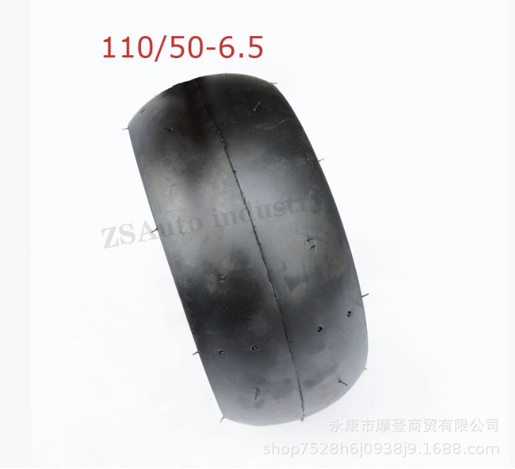 Mini Motorcycle Accessories 49Cc Sports Car Front 90/65-6.5 Rear 110/ 50-6.5inch Bald Tires