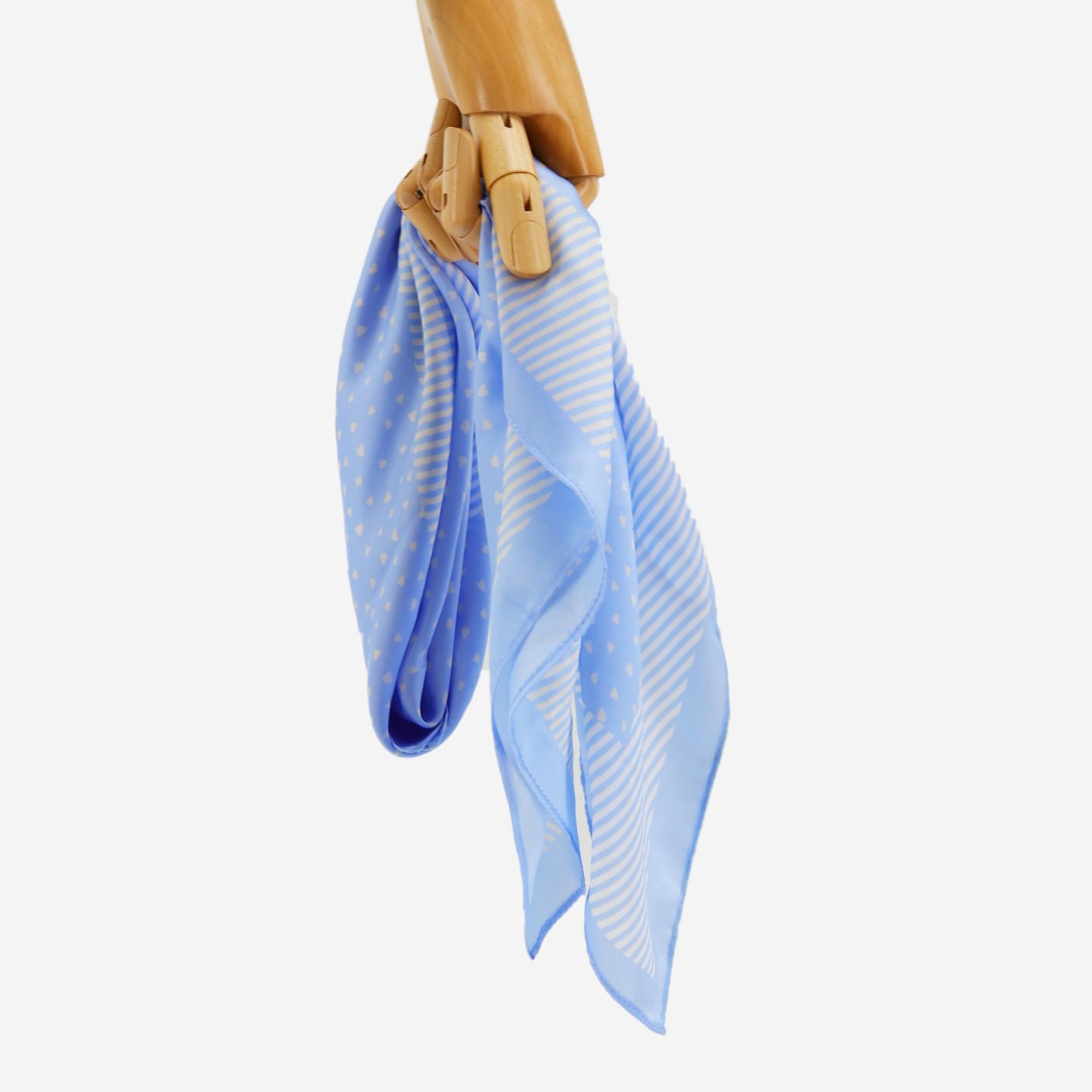 Frühling und Herbst Dekoration Gedruckt 70cm Kleine Quadratische Handtuch Simulation Blau Welle Dot Vielseitig Professionelle Tragen mit_voghion.com