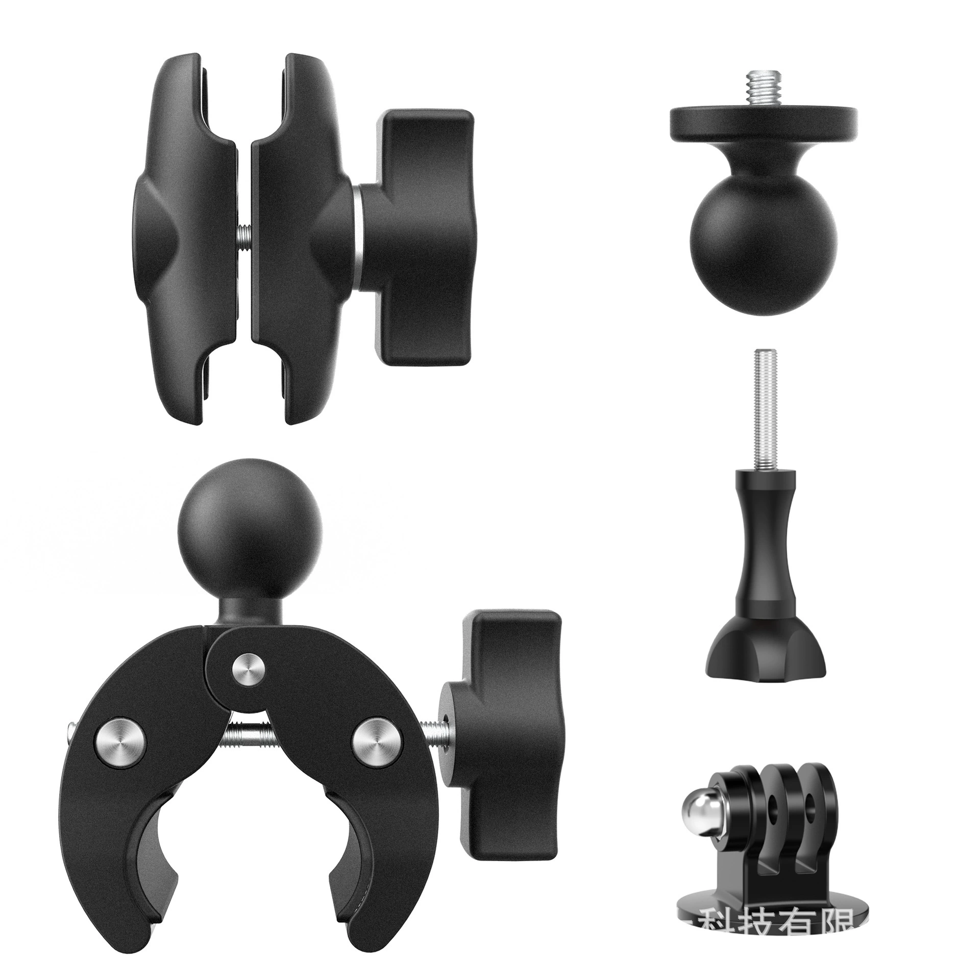 Ball head, tubing, 1inch, 25mm