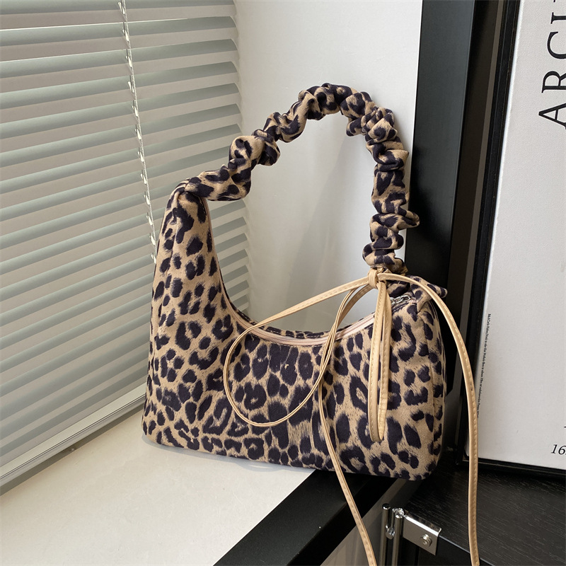 Bolso Tote con estampado de leopardo retro mujer 2024 otoño e invierno nuevo estilo de trabajo y viaje de gran capacidad Bolso de mensajero Bolso de hombro