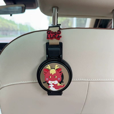 Creative Zodiac-Themed Car Cup: Car cup holder/beverage holder - two-in-one-water-cup-holderhook-beige-chenlong