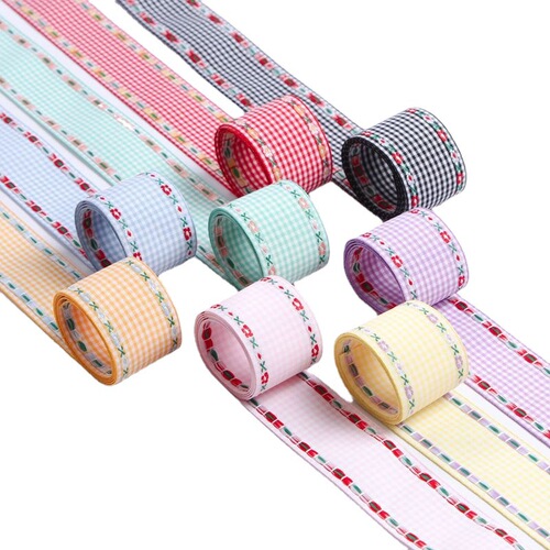 Korean version of the new lace jacquard embroidered ribbon DIY bow hair accessories clothing collar cuffs pants hem decorations