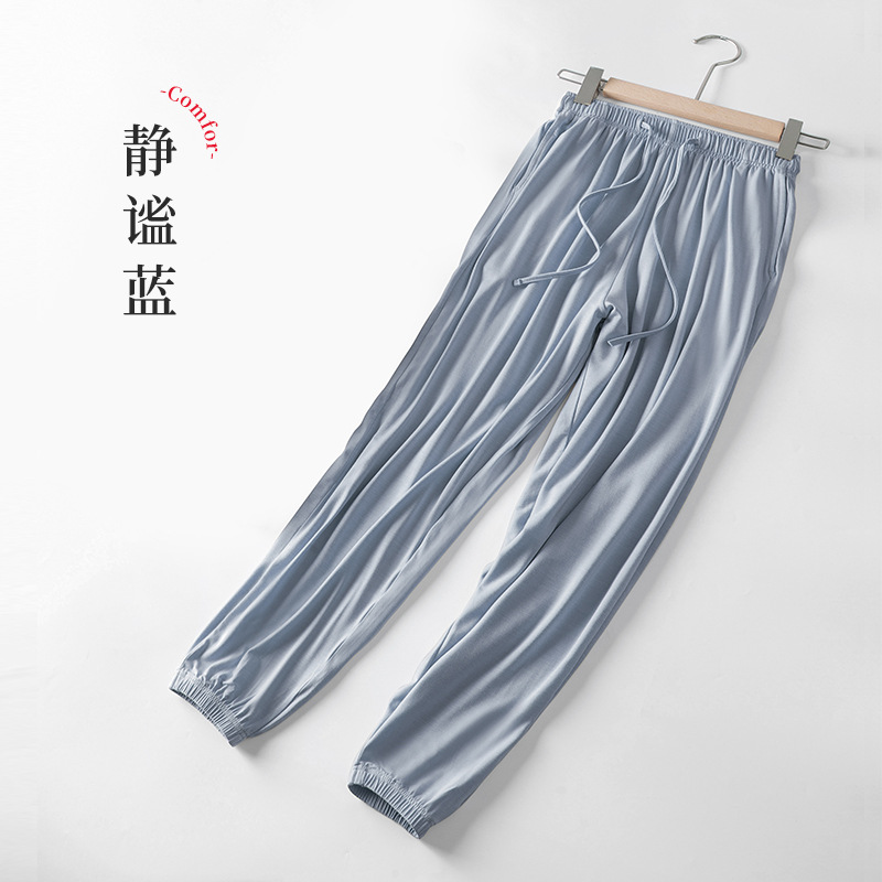 Péptido proteico aminoácido piel belleza Otoño e Invierno pantalones casuales para el hogar de las mujeres pantalones calientes atados al tobillo pantalones largos delgados en stock pelo rápido image 11