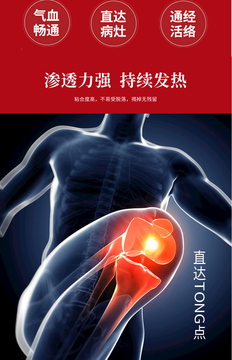 Black Herbal Pain Relief Patch 8 Patches Per Pack External Use for Muscle Strain Discomfort preparation