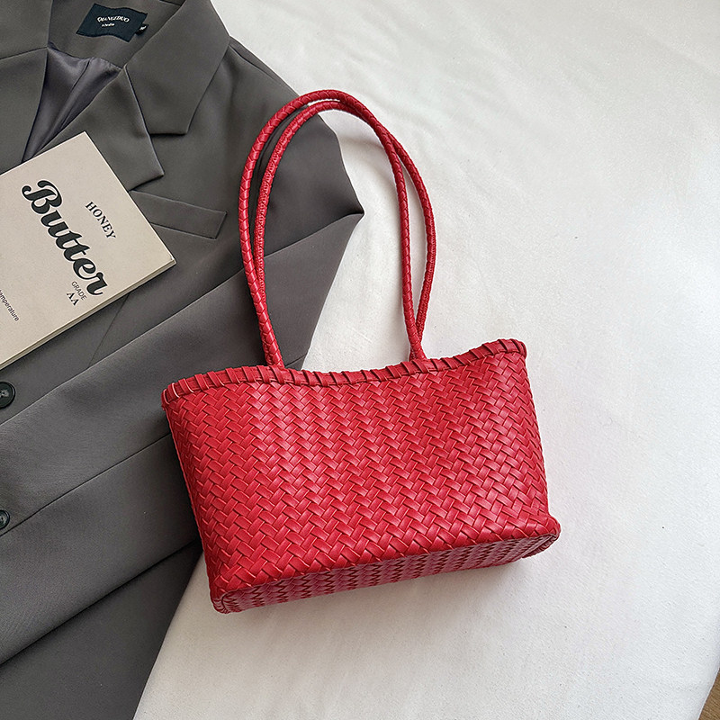 Moda de viaje nuevo balde bolsas de gran capacidad de verano ocio tote trenzado 2026 bolsas de hombro para mujeres