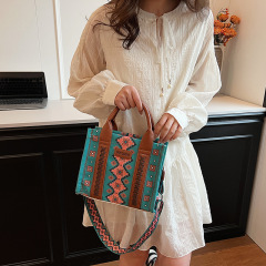 外貿2024新款波西米亞女包歐美女式斜跨托特包熱銷單肩包女小方包