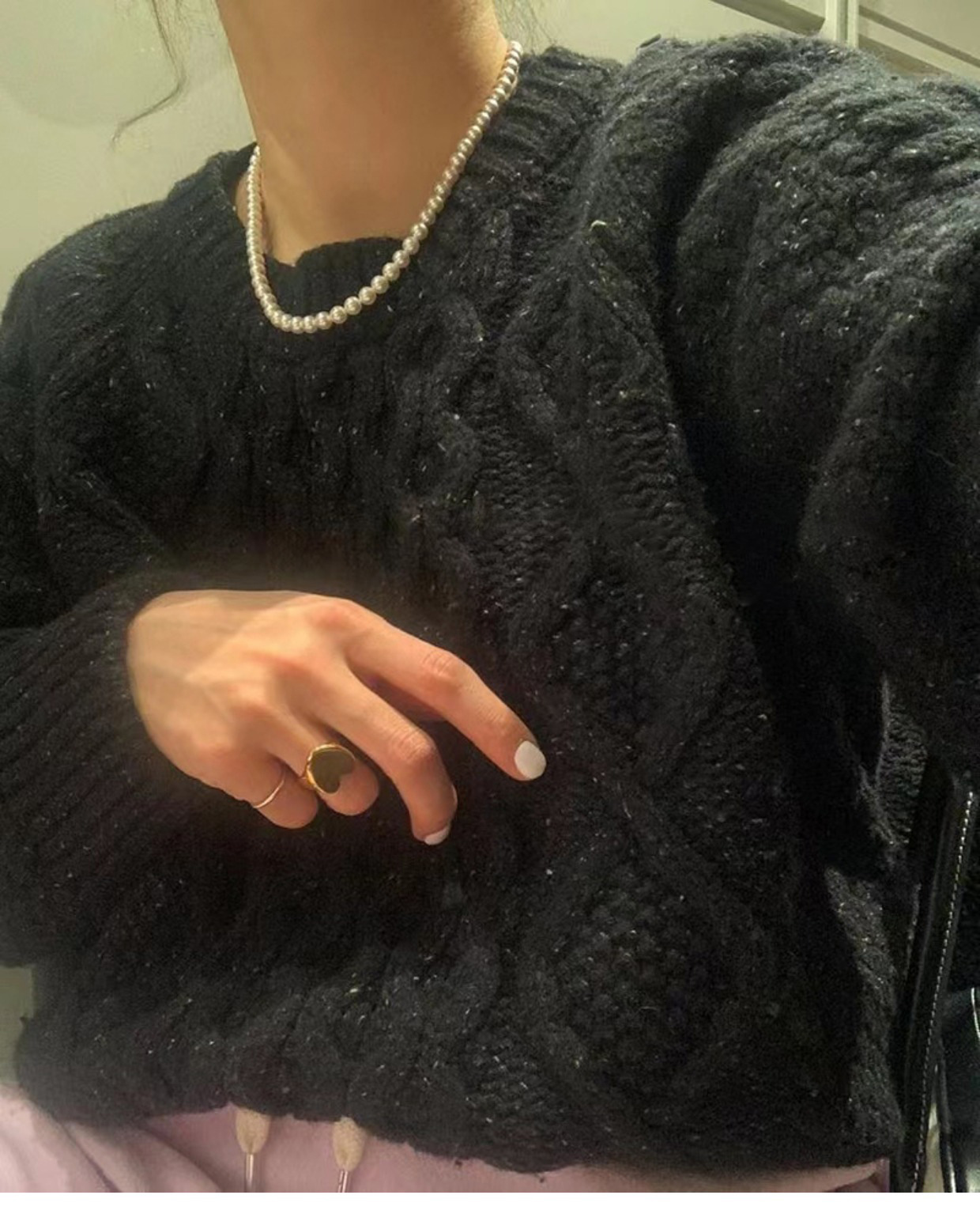15g Weight Necklace Classification Pearl Chain Material Beaded Chain Chain Type 1 Piece Quantity Wedding, Travel Occasion Artificial Pearl, Alloy Material Solid Color Pattern Unisex Gender Beaded Design Casual, Elegant, Lady Style Casual Elegant Lady Solid Color Artificial Pearl Beaded Chain Layered Necklaces Wholesale 无