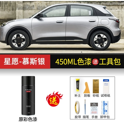 Xingyue self-painting vanilla cream: Avtomobil boya qələmləri - star-wishmousse-silver450ml-paint-tool-kit
