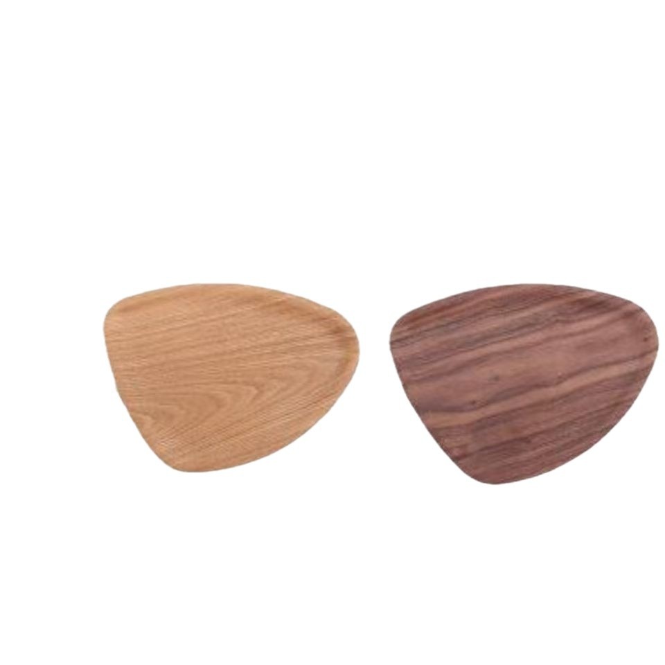 bandeja triangular de madera hotel baño bandeja de lavado bandeja de comedor de hotel bandeja de pastel