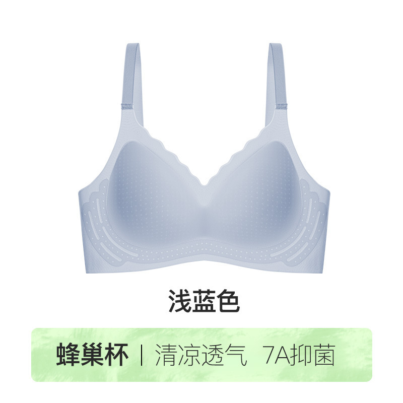 夏用の女性用超薄型クール下着、薄くて通気性のあるホールカップ、シームレス、ソフトサポート、快適な小さな胸と美しい背中のブラジャー|undefined