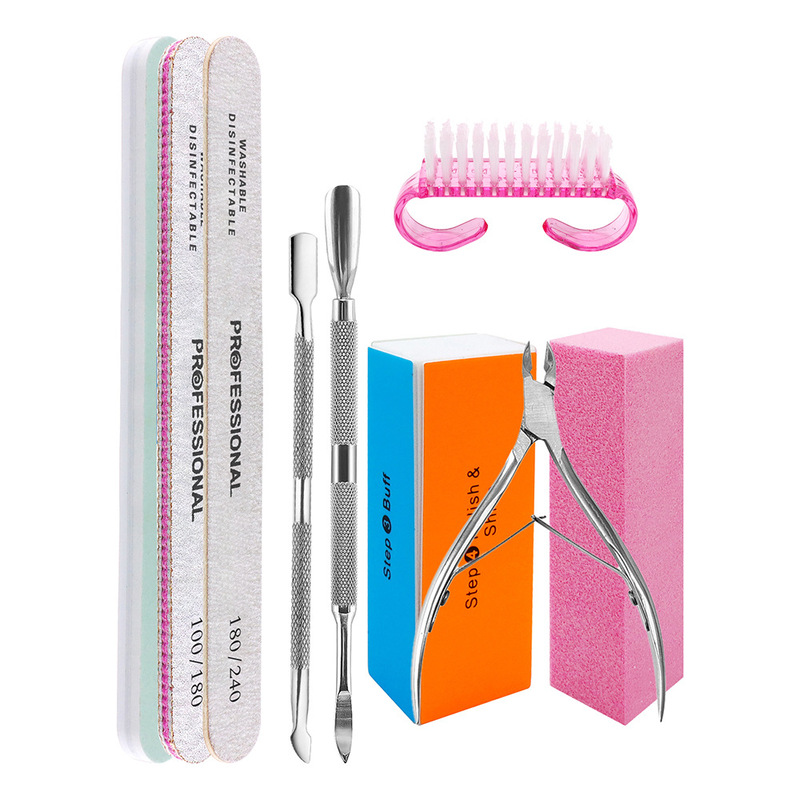 New 9-piece nail care suit exfoliating manicure polishing household tools for beginners New 9-piece nail care suit exfoliating manicure polishing household tools for beginners