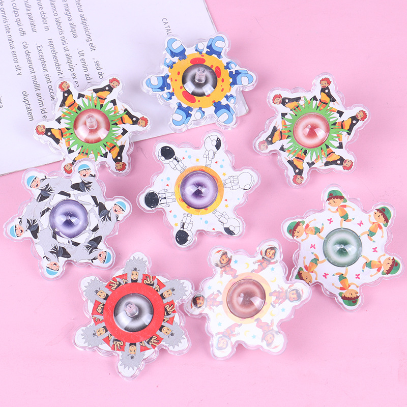 Juguetes de giroscopio de encaje de plástico, espacio transparente, giroscopio pequeño, juguetes creativos, regalos, giroscopio