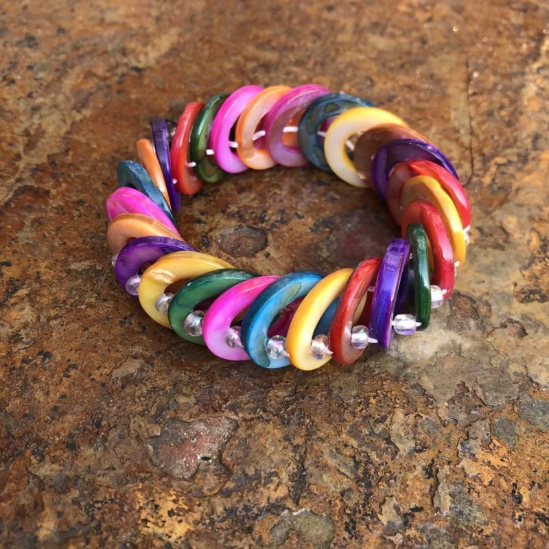 Conchas naturales conchas pulseras collares diy fresco versátil joyería correa de mano tienda artesanía característica fuente