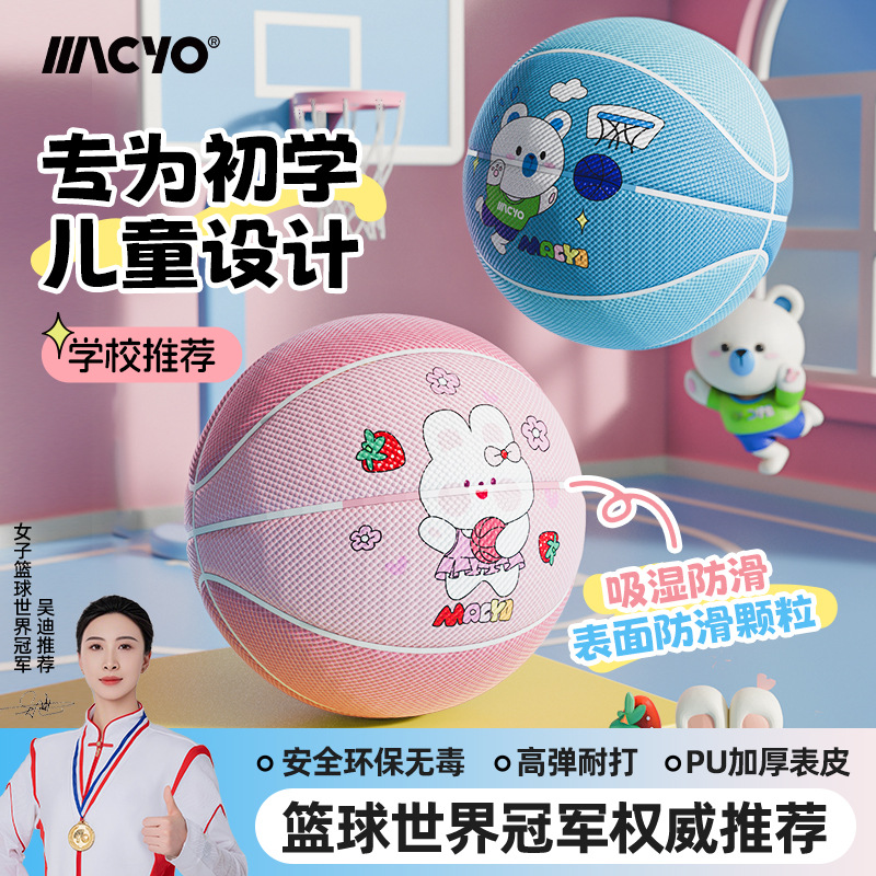 Zhijia Children's Basketball Kindergarten Children's Junior High School Entrance Examination No. 5 Indoor and Outdoor Thickened Wear-Resistant Basketball