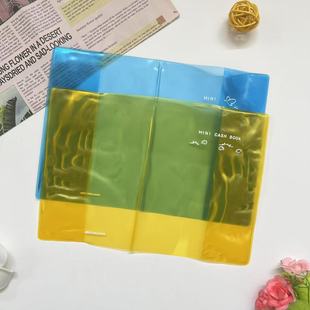 Embossed Pvc Book Cover Colorful Transparent A5 Book Cover Stripesd Soft Rubber Notebook Cover Cover