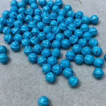 高瓷菱镁矿松石蓝色铃铛珠DIY配珠文玩配饰盘玩变色
