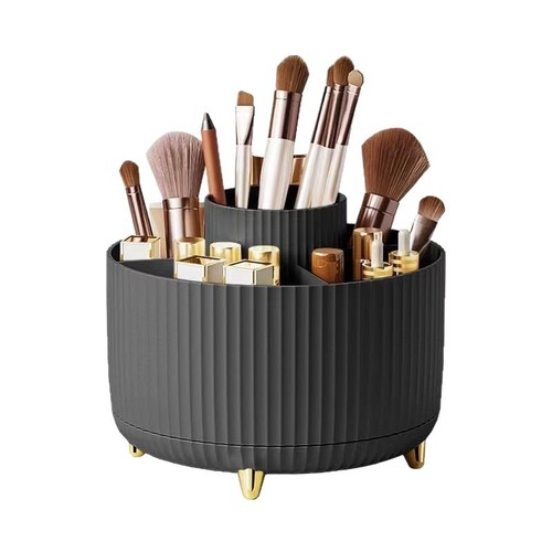 Makeup Storage Box Desk Makeup Brush Storage Rotating Home Living Room Shelf Pen Holder Tube Blue Lipstick Box