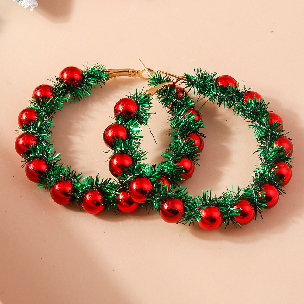 13g Weight Alloy Ear Needle Material Earrings Classification 1 Pair Quantity Holiday, Festival Occasion Plastic Material Christmas Festival Christmas Tree, Santa Claus Pattern Women's Gender Cute, Classic Style Style 1 Pair Christmas Cute Classic Style Christmas Tree Santa Claus Plastic Earrings 12