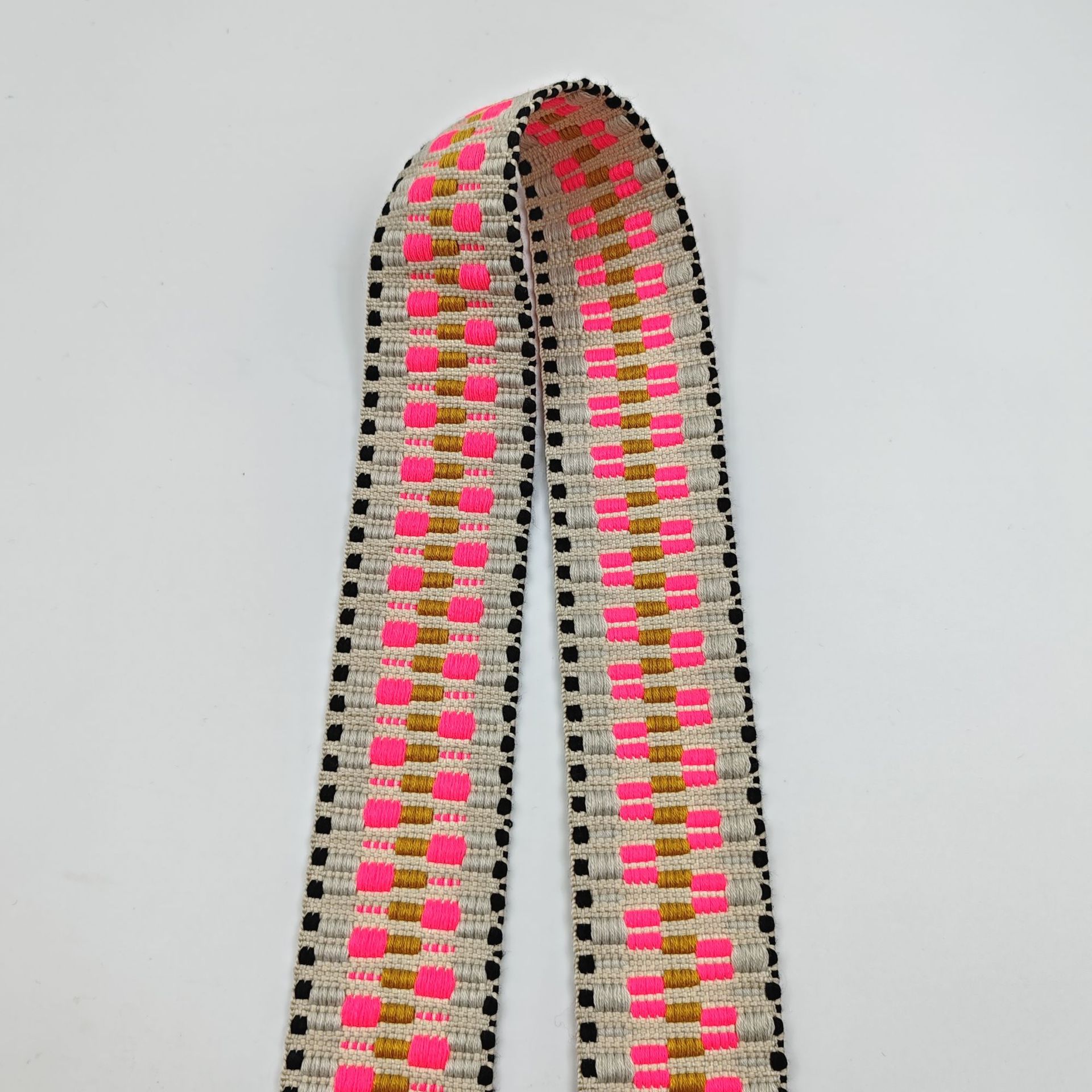Se puede personalizar 3.8cm5cm cinta jacquard estilo étnico poliéster correa de equipaje ropa zapatos sombreros correa de hombro correa tejida