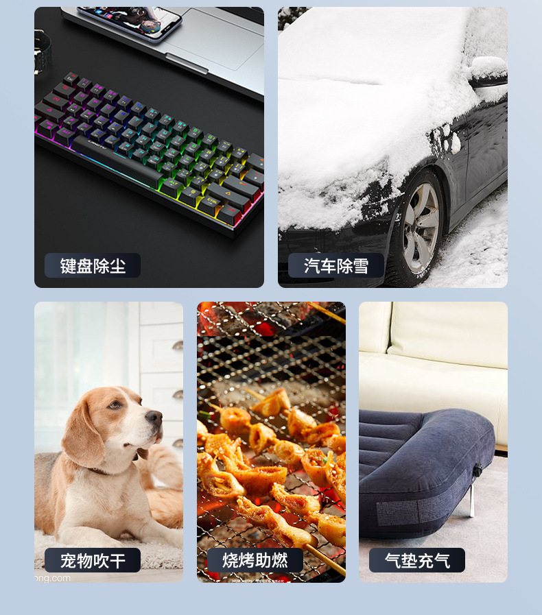 Cross-Border Supply of Vehicle-Mounted Emergency Starting Power Supply, High-Speed Turbine Brushless Motor, Violent Fan, Violent Blowing Vacuum Cleaner