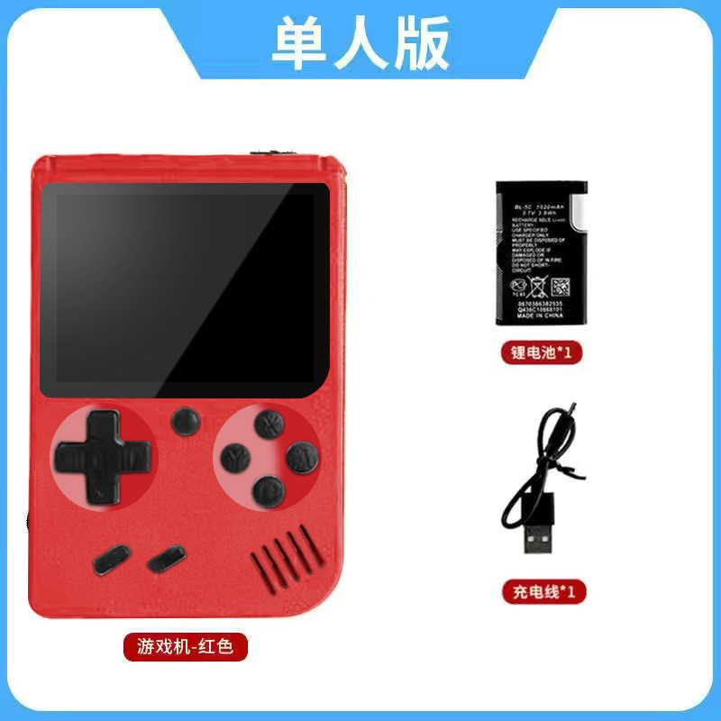 Nueva consola de juegos portátil con mango retro para niños clásico nostálgico ruso doble pantalla grande recargable