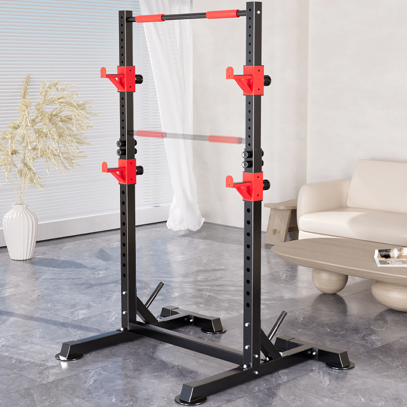barra horizontal multifuncional tipo piso doméstico de alto soporte de peso pull-up rack para equipos de ejercicios de fitness indoor