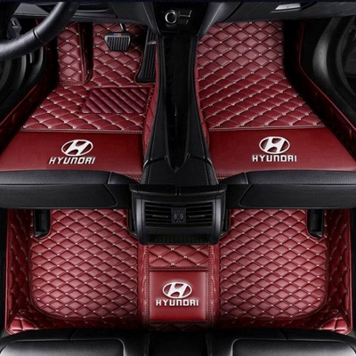 Suitable for Hyundai Langdong, Lingdong, Modelə uyğun ayaqaltı - famous-picture-single-layer-red-with-car-logo
