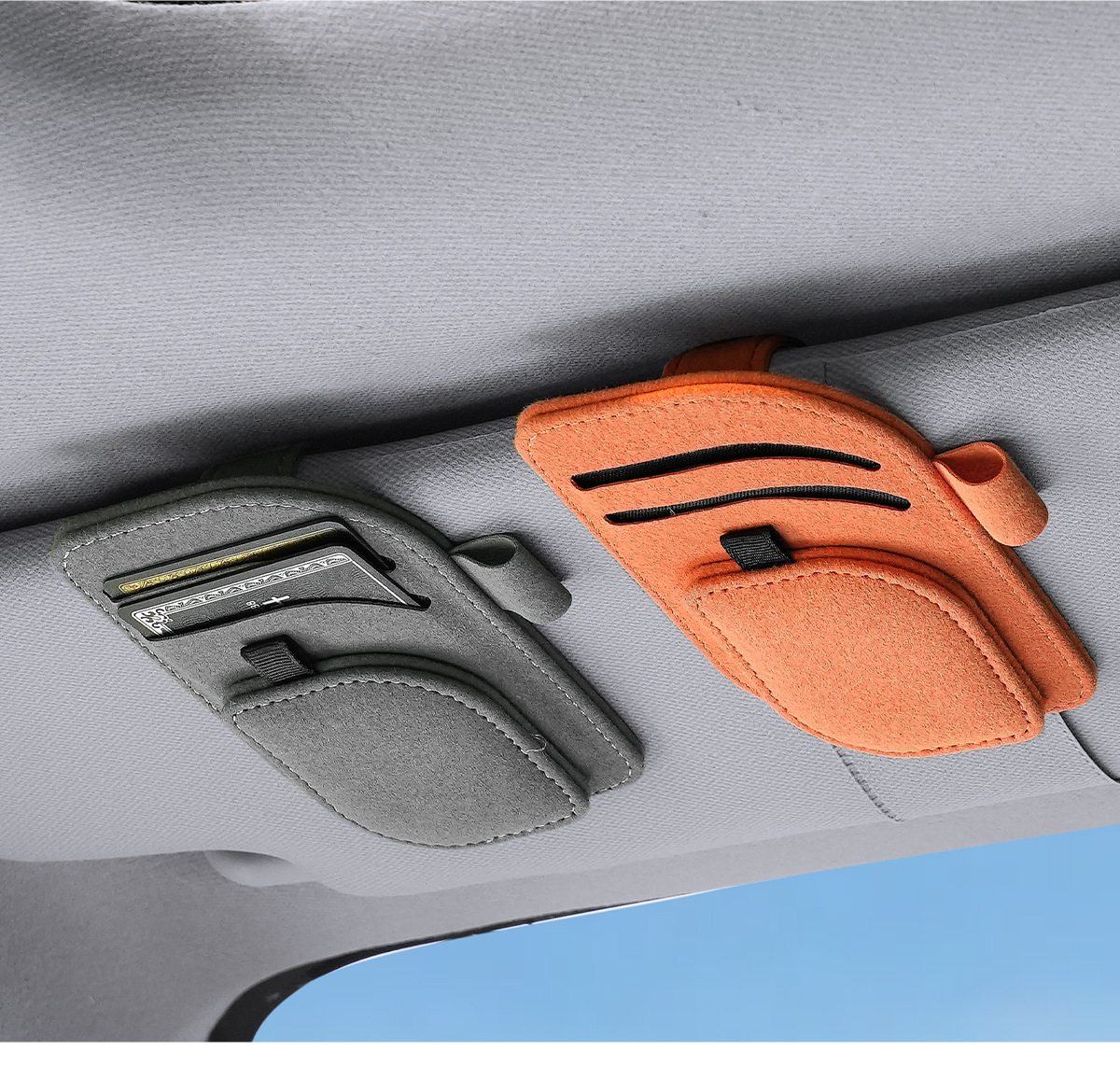 Practical Collection of Automotive Supplies, Car Glasses Clip, Sun Visor Storage, Car Document Sun Visor, Multi-Functional Storage Clip