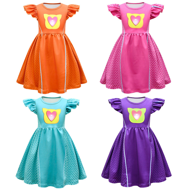 European and American New Movie Cat Cosplay Clothing Girls Dress Kidsren's Character Dress Skirt European and American New Movie Cat Cosplay Clothing Girls Dress Kidsren's Character Dress Skirt