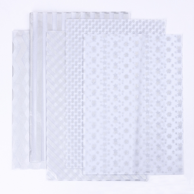 Papel de copia plegable metálico 20 hojas 50x70cm papel de tejido de Navidad papel de pera en stock papel de embalaje