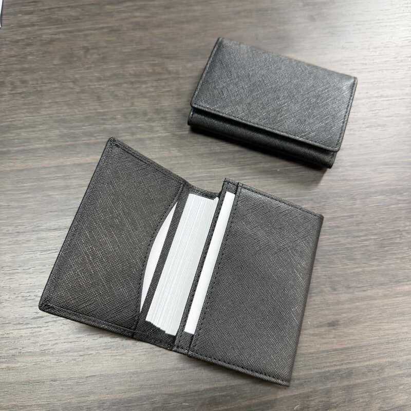 In-Stock Cross-Grain Genuine Leather Large-Capacity Business Men's Business Card Holder, Simple Style Portable Card Holder, High-End Business Card Case In-Stock Cross-Grain Genuine Leather Large-Capacity Business Men's Business Card Holder, Simple Style Portable Card Holder, High-End Business Card Case