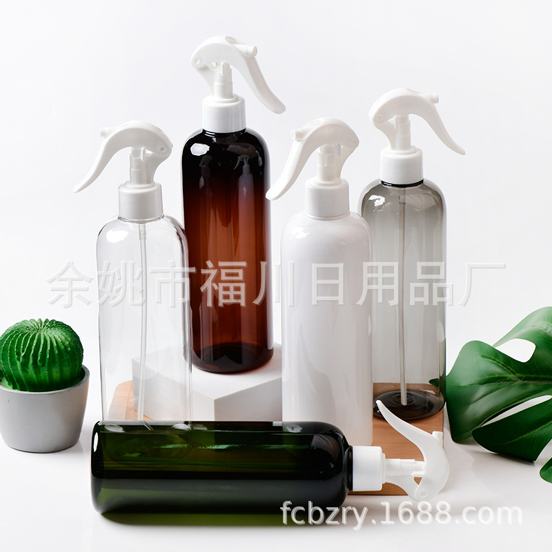 500ml圆肩锁扣小老鼠喷枪 喷雾瓶PET塑料分装瓶喷瓶喷壶颜色现货