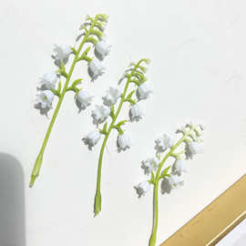 仿真风铃花装饰假花手工白色铃铛花铃兰花工厂批发风铃花配件