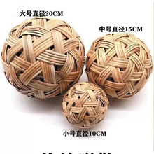 年藤球蹴鞠足球手工编织古代竹球道具球的中华文化开发票足球