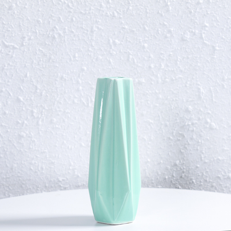 Floral de cerámica decorativa sala de estar simple TV gabinete decoración de flores secas mesa de comedor floral artesanal inswind