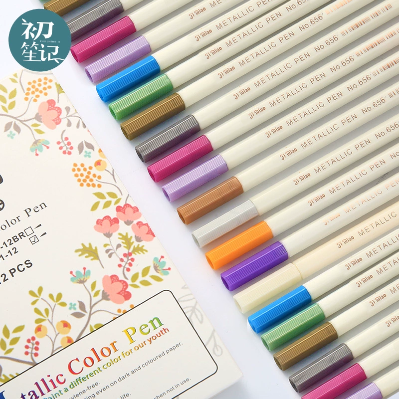 Bin Bin Fire Lacer Печать Печать Печать Печать Марс Краска Ручка Золотая подпись Ручка Ручная роспись Подсветка Белая картина