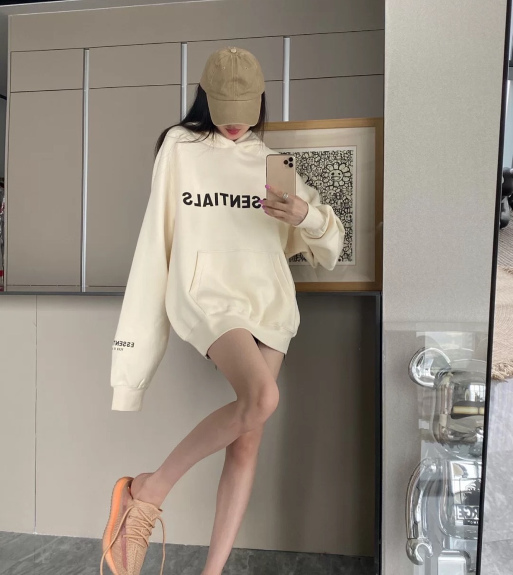 FOG multi-thread ESSENTIALS HHH sudadera con letras en el pecho sudadera con capucha de moda de venta al por menor para hombres y mujeres