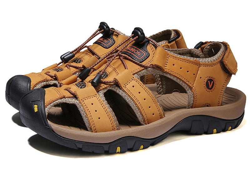 男士沙滩包头凉鞋