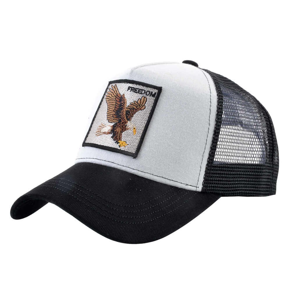 Summer Mesh Baseball Cap For Men Breathable Animal Embroidery_voghion.com